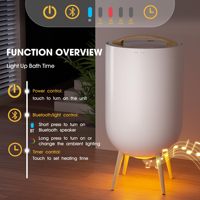 Havlu Isıtıcı Kovası 20L Bluetooth Hoparlör RGB Işık Otel Tesisi Lüks Özel Marka