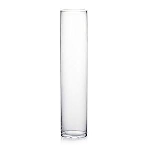 卸売トールホームシリンダー現代北欧の結婚式の装飾クリアフラワーガラス花瓶 - Product Image 1