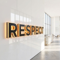 Enseigne LED personnalisée Zhilin pour entreprise, publicité intérieure et extérieure, bureau, mariage, maison, utilisation automobile, design de logo en acrylique 3D, IP65 avec CE RoHS