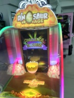 Machine d'amusement pour enfants d'âge dinosaure à pièces Machine de jeu d'arcade de rachat de loterie de balle sautante