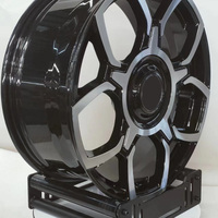 Nouvelles jantes en alliage d'aluminium forgé 6061 T6 Geruida Gloss Black Machined Mesh Design, pressées à 12000T, certifiées TUV JWL VIA S2-00043, 18-23