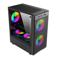 Nuevo Gabinete para PC Gamer con USB 3.0, Caja para PC MATX con Cristal Templado