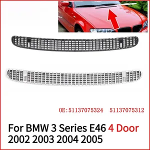 Para BMW Serie 3 E46 4 Puertas 2002 2003 2004 2005 Rejilla de Ventilación Central para Capó, Entrada de Aire, Kit de Carrocería, Piezas de Automóvil - Product Image 2