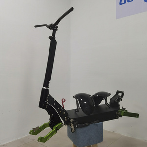 Marco de scooter Geofought M7 de 150 mm con horquilla abierta, material de aleación de aluminio, plegable, compatible con neumáticos de 11 pulgadas. - Product Image 1