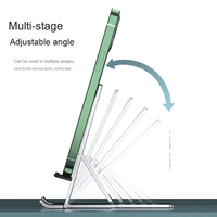 Support pour ordinateur portable H12 réglable en alliage d'aluminium, support de téléphone portable, support de bureau pliable portable, support de tablette, support de refroidissement