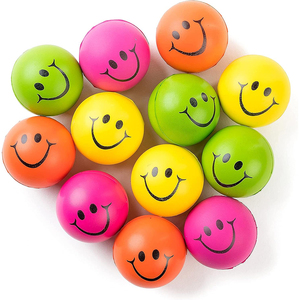 ลูกบอลบีบแก้เครียดรูปหน้ายิ้มสีสันสดใสสำหรับเด็กและผู้ใหญ่ - Product Image 3