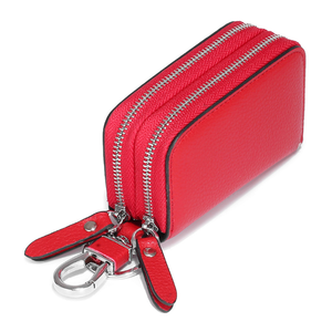 Vente en gros de nouveau porte-clés <span class=keywords><strong>double</strong></span> en cuir pour homme de créateur petit sac porte-clés en cuir de vache de haute qualité meilleure vente portefeuille - Product Image 5