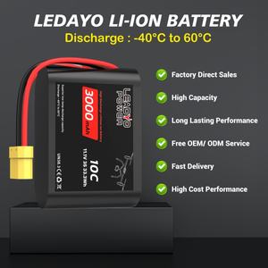 3000mAh 11.1V 14.8V 22.2V 3S 4S 6S 3s锂离子电池组4200mAh 6000mAh无人机FPV电池RC赛车 - Product Image 3