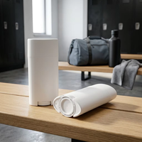 Tube de déodorant vide rechargeable de 75 g, rond et ovale, avec mécanisme rotatif, pour emballage cosmétique