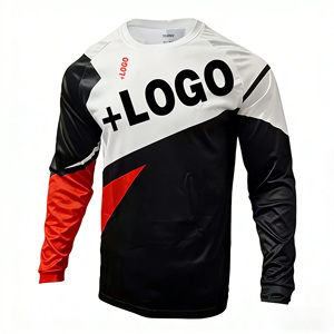 <span class=keywords><strong>Maglia</strong></span> da <span class=keywords><strong>Ciclismo</strong></span> a <span class=keywords><strong>Maniche</strong></span> <span class=keywords><strong>Lunghe</strong></span> per Uomo, Traspirante, per Downhill e MTB, in Poliestere ad Asciugatura Rapida e Anti-umidità, per Corse in Moto - Product Image 1