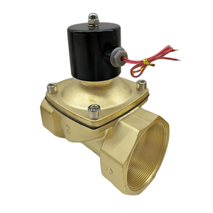 Vanne solénoïde 2 voies en laiton 2W, 3 pouces, 4 pouces, 220V AC, normalement fermée, DN65 DN80, type câblé, grandes vannes solénoïdes 2W650-65 Solen - Product Image 3