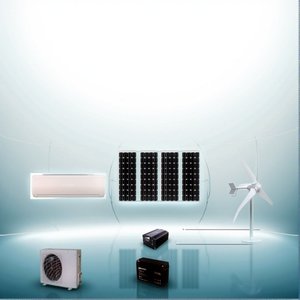 Climatiseur solaire mural avec contrôle par application WIFI, 6000btu 9000btu, DC24V DC12V pour voiture et maison, réfrigérant R410A - Product Image 2
