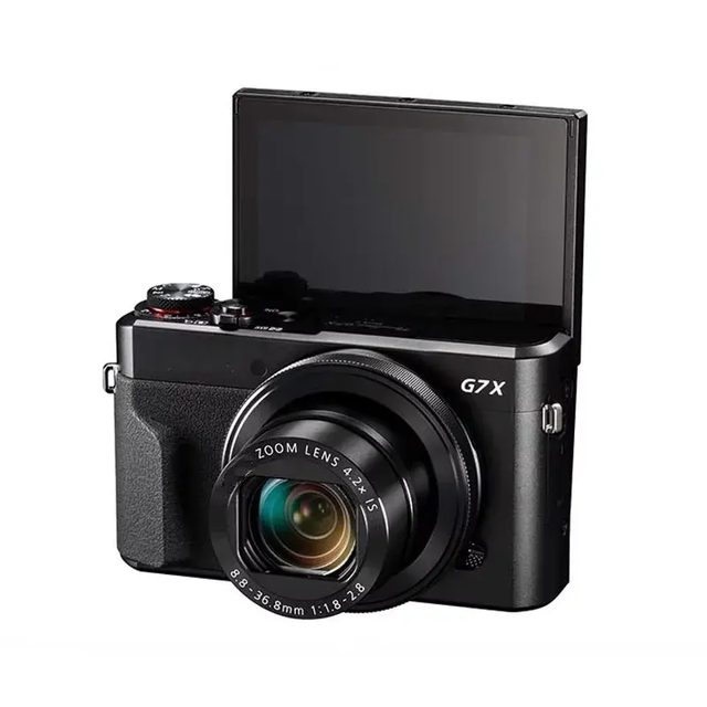 Wholesale 100% New G7 X Mark II Digital Camera Wi-Fi NFC Touch Tilt LCD Screen CMOS Sensor 4K Vlogging Dual Screen SD Card
