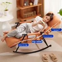 Canapé moderne simple pour adultes Fauteuil berçant pour la maison, les loisirs, le salon Fauteuil inclinable en métal pour le balcon et le balcon.