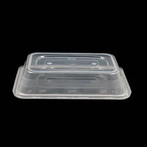 500ml Disposable Microwave Plastic Food Container Takeaway Box With Lid