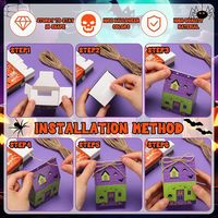 Boîtes à bonbons d'Halloween en stock – Mini-boîtes en forme de château pour friandises, biscuits et collations de fête