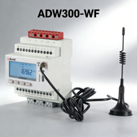 Compteur d'énergie sans fil Acrel ADW300-WiFi sur rail DIN, compteur de puissance en ligne à distance pour la surveillance de la puissance MQTT RS485 Modbus-RTU/TCP