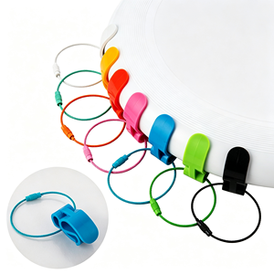 จานร่อนยี่ห้อ GQK สีขาวลายดาวแดง วัสดุ PE/PP ของเล่นกีฬาสำหรับทุกเพศ พิมพ์ลายด้วยความร้อน สำหรับเด็กอายุ 8 ถึง 13 ปี - Product Image 4