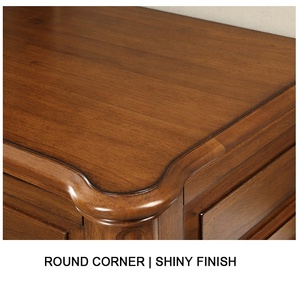 Tavolino Porta <span class=keywords><strong>TV</strong></span> in Legno Stile Retrò di Lusso Marrone per Soggiorno - Product Image 5