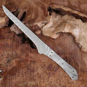 Couteau à désosser en acier Damas à lame pleine, semi-fini, forgé, tranchant, pour projets DIY de cuisine, compatible Dropshipping Shopify - Product Image 3