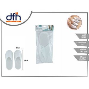 Pantoufles jetables Dfh Pantopole 28x11cm pour les voyages - Product Image 3