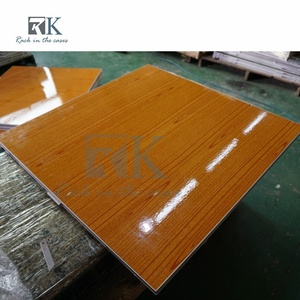 Piso de Baile de Madera Contrachapada Brillante de 3 pies x 3 pies y 4 pies x 4 pies con Bordes de Aleación de Aluminio en Venta - Product Image 2
