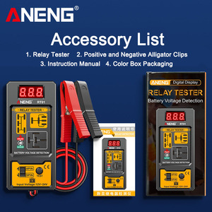 Direktvertrieb 12V/24V Universal 4-Pin/5-Pin Kfz-Relais-<span class=keywords><strong>Tester</strong></span> Batterie Digital-Anzeige-<span class=keywords><strong>Tester</strong></span> Relais-Analysator - Product Image 6