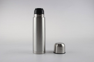 2025 Hot Sales Classic Stainless Steel Vacuum Flask Insulated Water <b>Bottle</b> of Bullet Shape in Stainless Steel Color - Product Image 3