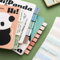 Bloc-notes adhésifs personnalisés avec impression de bordure colorée pour le bureau ou les séparateurs d'index promotionnels