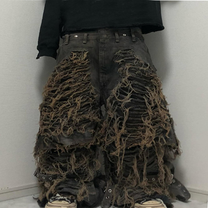 Jeans Baggy <span class=keywords><strong>MZN</strong></span> para Hombre, Lavado Ácido, Estilo Hip Hop, Streetwear, Influencias Góticas, Tallas Grandes, Venta al Por Mayor - Product Image 1
