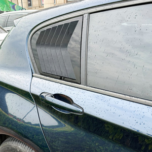 Bmw Louvered Car Vent Cover 32x30x5cm Piano Black Carbon Fiber Texture Adhesive Exterior Modification For Bmw 1 Series F20 - Product Image 2