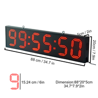 Cronómetro Deportivo Programable con Soporte, Cronómetro LED con Control Remoto para Pistas Grandes