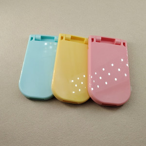 Taşınabilir Mini Vanity katlanır ayna tarak profesyonel fabrika ev kullanımı için özelleştirilmiş desen Logo moda stil katlanabilir - Product Image 3
