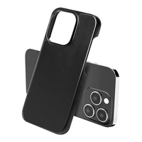 Coque de téléphone portable IP14 en PC mat style peau, avec protection antichoc et design épuré