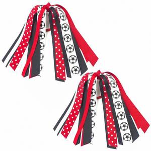 Cintas Elásticas para el Cabello con Diseño de Fútbol, Coleteros, Accesorios para el Cabello para Chicas Animadoras, Jugadoras, Mujeres, Aficionadas, Regalo de Cumpleaños - Product Image 1