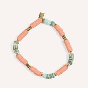 Pulsera de Perlas de Agua Dulce Doradas YXM B028, Acero Inoxidable, Cordón Elástico, Primavera Verano - Product Image 2