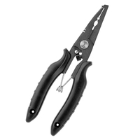 Pince de pêche multifonctionnelle 7 pouces en acier inoxydable 3CR13 avec poignée en plastique ABS, modèle FG-1032B, origine Guangdong, ciseaux, outil de dégarnissage, coupe-ligne