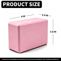 Ensemble de blocs de yoga EVA multi-pièces portables – Mousse haute densité durable et écologique