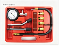 Kit de testeur de compression de cylindre de moteur 8 pièces, manomètre de pression sous vide, outils de réparation automobile essence diesel moto, vente en gros