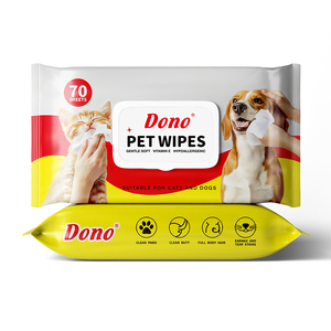 Lingettes nettoyantes pour animaux personnalisables pour chiens et chats, sans rinçage, désodorisantes, pour les yeux, le visage et les pattes, portables et pratiques pour les voyages - Product Image 6
