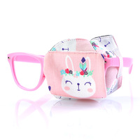 Patch oculaire 3D en coton multi-designs pour enfants, filles et garçons atteints de strabisme