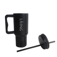 Mug de voyage moderne personnalisé en acier inoxydable à double paroi de 24 oz, isolation sous vide 6-12 heures, sans BPA, cadeau de mariage pour femme