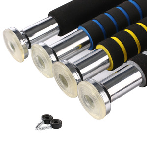 Barre de traction horizontale 62-100 cm en acier électrolytique, portable, à fixer sur la porte, pour exercices de fitness à domicile - Product Image 1