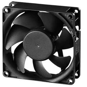 พัดลมระบายความร้อนเชิงพาณิชย์ OEM พลาสติก ขนาด 80x80x25 มม. 12VDC พร้อมแรงลม 41 CFM และกำลังไฟ 1.7W - Product Image 5