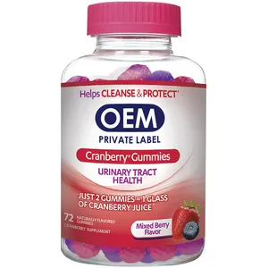 Probiotik wanita permen lembut vagina kesehatan Cranberry Gummy s seruling gusi urin kesehatan wanita