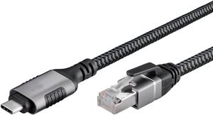 Câble USB vers Ethernet 4 pieds, USB 3.0 A mâle vers RJ45 mâle, connexion directe, aluminium portable USB vers RJ45 Gigabit LAN Netw - Product Image 4