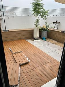 Hạt gỗ sàn gạch tự làm phòng tắm hơi Hội Đồng Quản trị rắn sàn sàn 3dembossed WPC Composite hàng rào s7010a WPC ngoài trời WPC decking thanh - Product Image 6