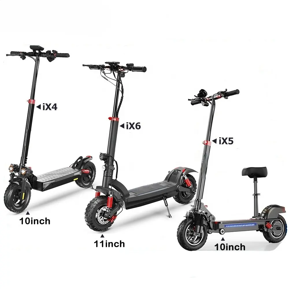 Scooter eléctrico de alta velocidad 800/1000W E-scooters 15/17.5Ah elektroscooter 10/11 pulgadas Scooter Eléctrico ligero