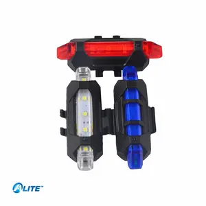 USB قابلة لإعادة الشحن مصباح عجلة الدراجة في إطار دراجة مصباح ليد جي كسر مصباح ليد للدراجات