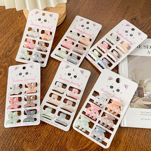 Venta al por Mayor de Juego de 6 Pinzas para el Cabello de Colores Pastel, Mini Pinzas de Plástico para el Cabello, Varias Formas, Pinzas para el Cabello para Niños - Product Image 4